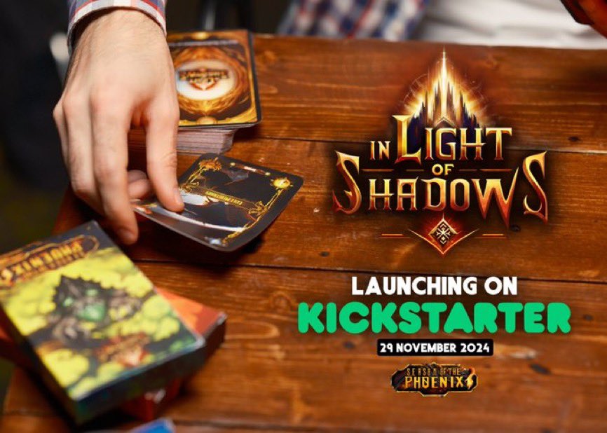 PARSA (@parsa_nftt) on Twitter photo 𝗘𝗫𝗖𝗟𝗨𝗦𝗜𝗩𝗘 𝗚𝗜𝗩𝗘𝗔𝗪𝗔𝗬 💫
In Light of Shadows a Trading Card Game launching this Friday on <a href="/Kickstarter/">Kickstarter</a> the 29th of November 2024!
Want to win $50? Here's how 🔻
1️⃣ Follow <a href="/inlightgames/">In Light of Shadows</a>
2️⃣ Sign up for 20% discount: bit.ly/3VxJAlh
3️⃣ RT, Like & Tag friends 𝗘𝗫𝗖𝗟𝗨𝗦𝗜𝗩𝗘 𝗚𝗜𝗩𝗘𝗔𝗪𝗔𝗬 💫
In Light of Shadows a Trading Card Game launching this Friday on <a href="/Kickstarter/">Kickstarter</a> the 29th of November 2024!
Want to win $50? Here's how 🔻
1️⃣ Follow <a href="/inlightgames/">In Light of Shadows</a>
2️⃣ Sign up for 20% discount: bit.ly/3VxJAlh
3️⃣ RT, Like & Tag friends