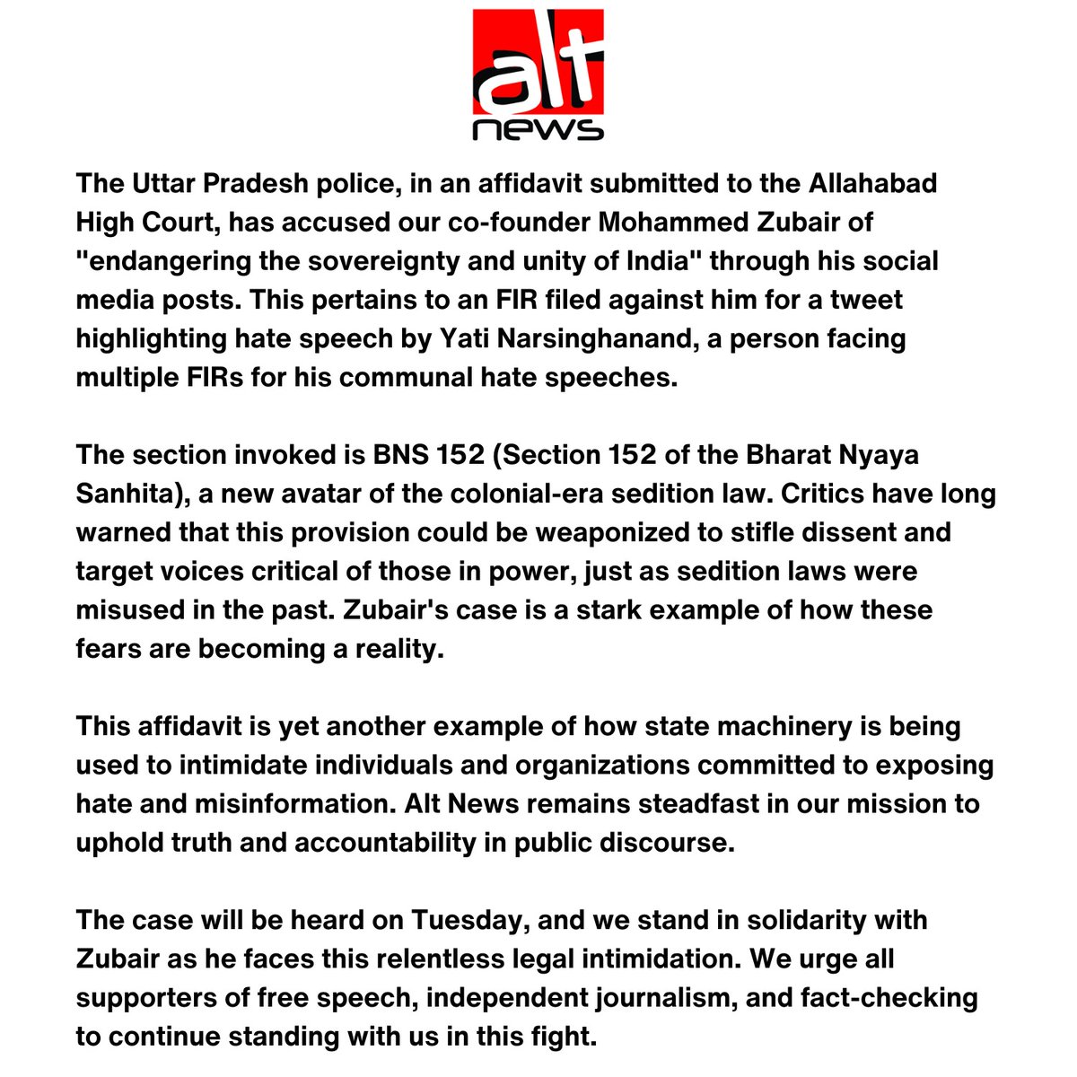 free_thinker's tweet photo. Alt News stands with @zoo_bear https://t.co/W9uBfb4jjk