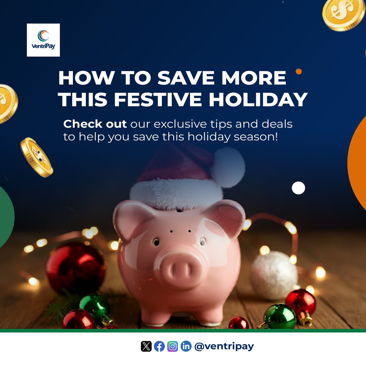 ventripay's tweet photo. It's that time of year when the holidays are calling and vacation plans are in full swing. But let's not forget January's got a way of feeling like it drags on forever. To keep your pockets happy and stress-free, here are some fun and practical tips to save like a pro this season https://t.co/ScL9ASmo9f