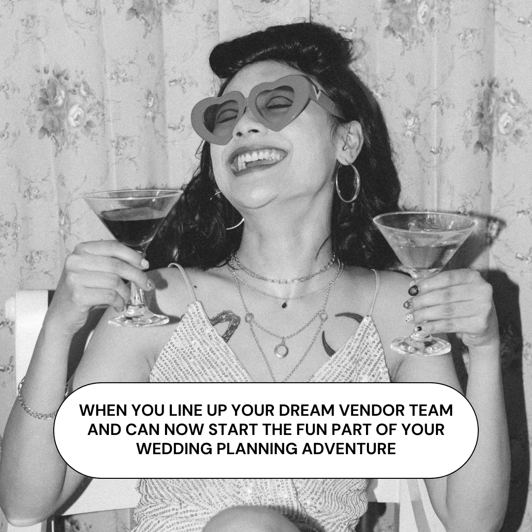 Making sure you've got the dream team can be stressful, but once you've got Mint and your other vendors lined up the party can begin!