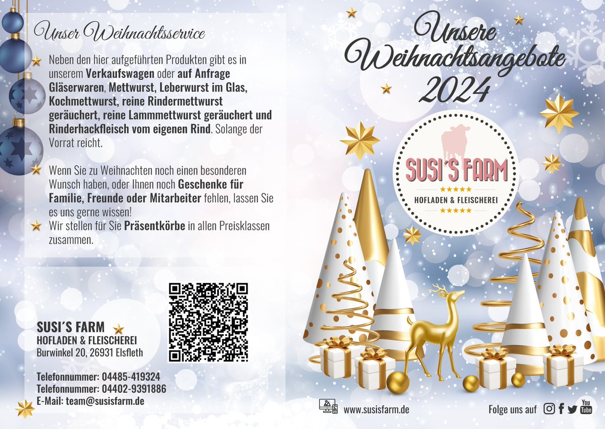 SusisFarm_de's tweet photo. Das Weihnachtsangebot von Susi´s Farm https://t.co/P9vYZVEvdh https://t.co/UHsIaAlmia