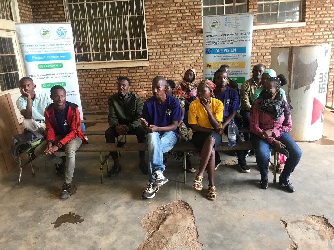 RWANDA NATIONAL UNION OF THE DEAF (RNUD) (@rnudeaf) on Twitter photo Today under the Financial support of <a href="/KuurojenLiitto/">Kuurojen Liitto</a> and in its partnership, <a href="/rnudeaf/">RWANDA NATIONAL UNION OF THE DEAF (RNUD)</a> conducted an awareness campaign in Huye Branch; Members were remembered that they have #EqualRights to their peers Hearing, to access all types of #Services, #information, #opportunities,... Today under the Financial support of <a href="/KuurojenLiitto/">Kuurojen Liitto</a> and in its partnership, <a href="/rnudeaf/">RWANDA NATIONAL UNION OF THE DEAF (RNUD)</a> conducted an awareness campaign in Huye Branch; Members were remembered that they have #EqualRights to their peers Hearing, to access all types of #Services, #information, #opportunities,...