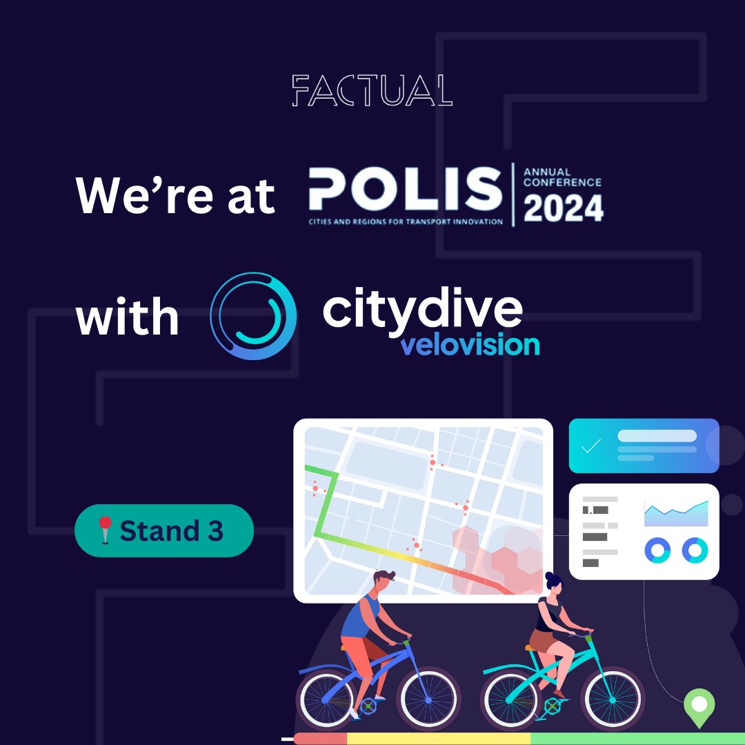 Today and tomorrow, you can find us at the <a href="/POLISnetwork/">POLIS</a>  Conference!  

Come by Stand 3 to learn more about #VeloVision 👀🚲