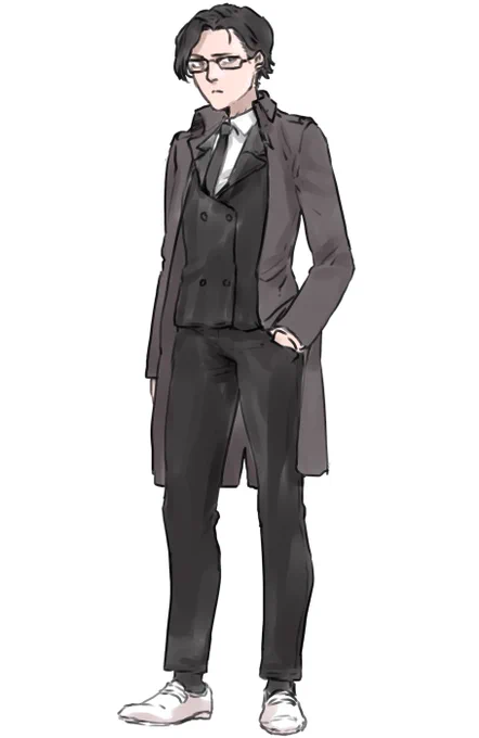 探索者の元カレ探偵をセッション中に全身にしてやるの巻。NPC素材って元ネタに描くのちょっと抵抗あるわねえ 