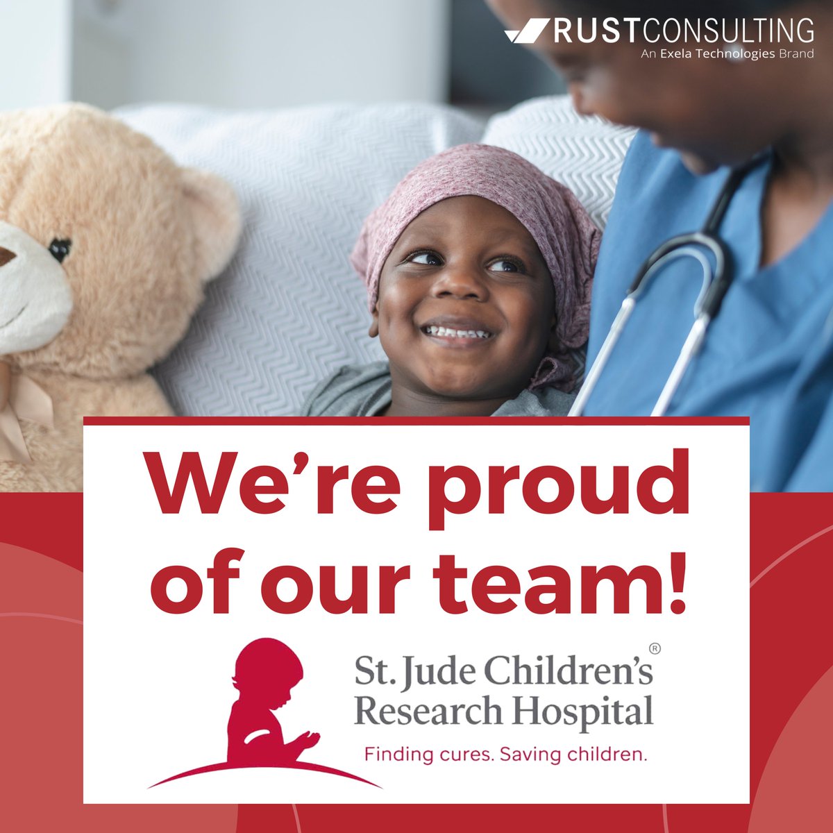 RustConsulting's tweet image. Rust employees and their families entered our 2nd decade raising funds for St. Jude Children&apos;s Research Hospital as part of their annual Walk/Run event this fall. We’re proud our team is again among the top corporate teams and has raised $125k through the years! We hope you’ll…