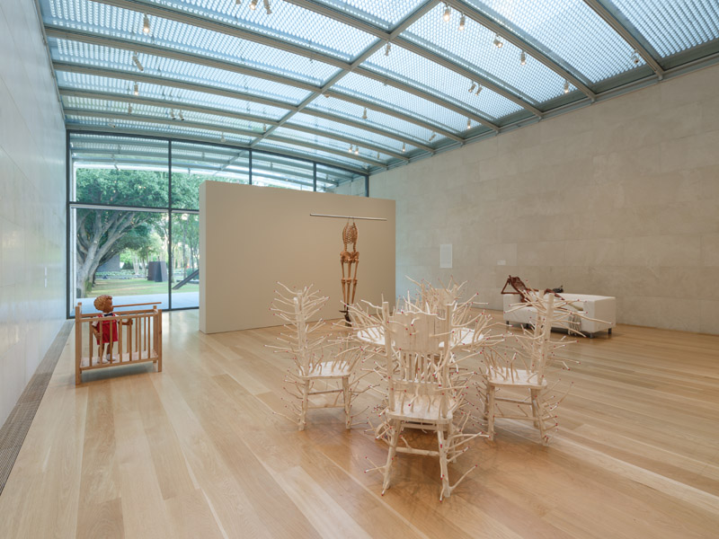 Dallas-born sculptor Hugh Hayden returns to Texas for "Homecoming" at <a href="/nashersculpture/">Nasher Sculpture Center</a>, with domestic objects evoking Americana as well as the vulnerability of life amid systemic racism.

“Hugh Hayden: Homecoming” is on view through January 5.