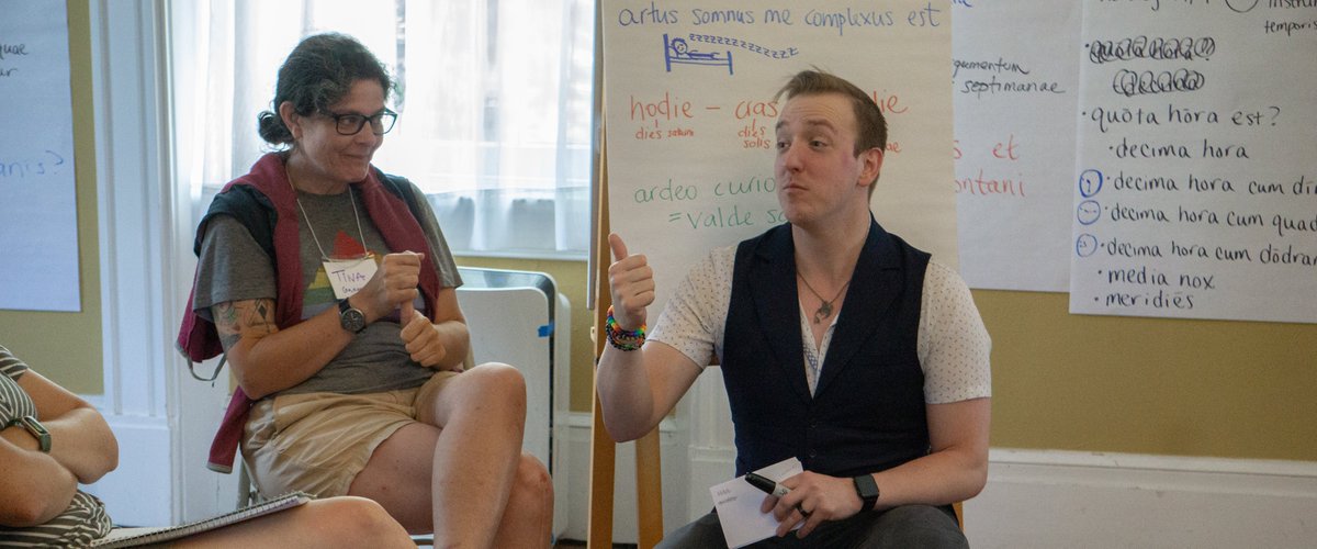 Mark your calendars! SALVI plans to hold two weeks of Rusticatio in July 2025. Visit our site for more details.

Rusticatio Omnibus - Claymont Retreat Center (WV)
July 14 – 20

Rusticatio Provectioribus - Pendle Hill (PA)
July 24 – 29
latin.org/wordpress/save…