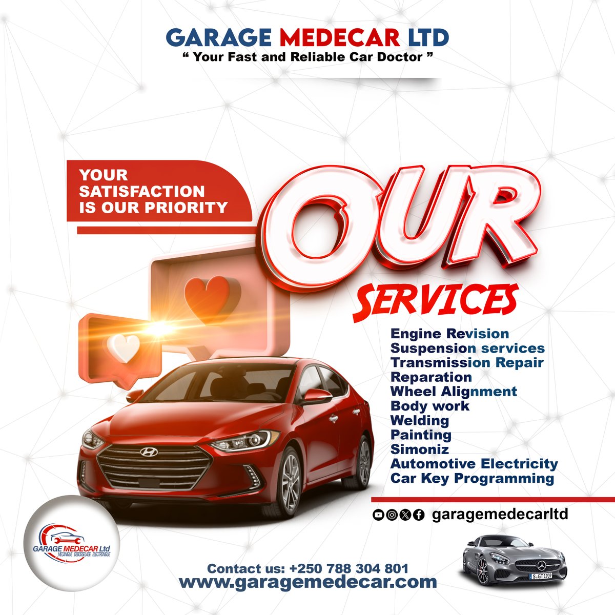 LtdMedecar's tweet photo. Izi ni zimwe muri service dutanga. tugane uyu munsi turaguha service nziza utasanga ahandi. https://t.co/UwApbjffw9