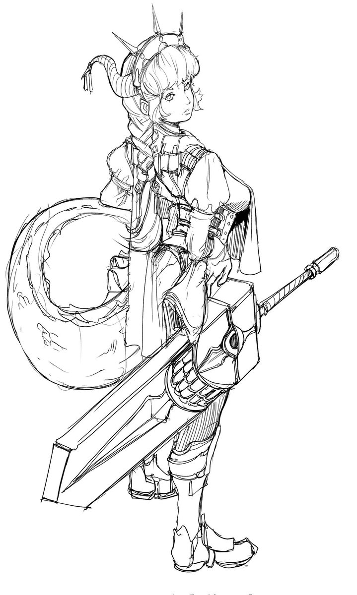 spardaart's tweet image. I will try to complete it later
#character_design #sketch #drawing