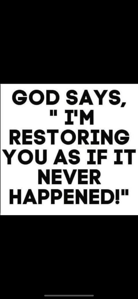 coybarker's tweet image. Restoration of your years and finances are coming to you! 🔥