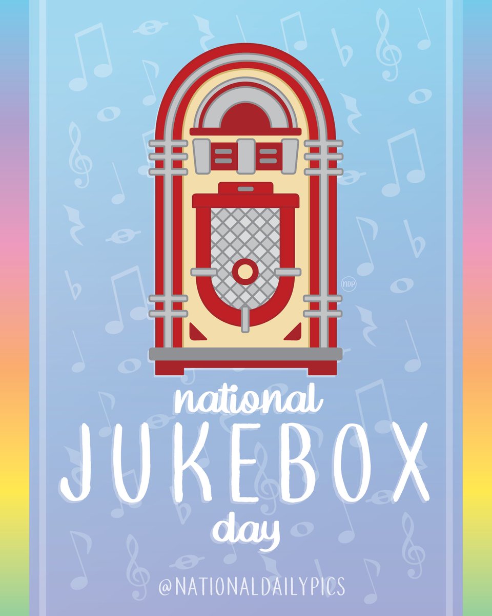 NationalDayPics's tweet photo. Happy National Jukebox Day! 🎶

Fun Fact: The first coin-operated music player was installed on this day in 1889!

💙💙Follow @NationalDailyPics on instagram for more!💙💙

#NationalJukeboxDay #JukeboxDay #NationalJukeboxDay2024 #JukeboxDay2024 #NationalDailyPics https://t.co/gny8TJDpEw