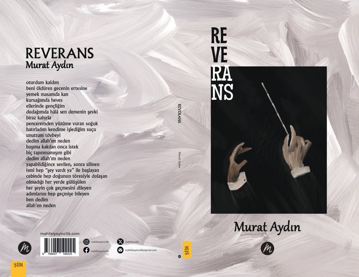 mahfelyayin's tweet photo. YENİ KİTAP
Reverans | Murat Aydın
Türk Edebiyatı / Şiir
Ön sipariş için;
📌 https://t.co/cvc0r0YxDO
📌 https://t.co/s47kJdL4Io
#mahfelyayıncılık #murataydın #şiir #yenikitap #tanıtım #şiirkitabı #reverans https://t.co/zsFe1u0Wjc