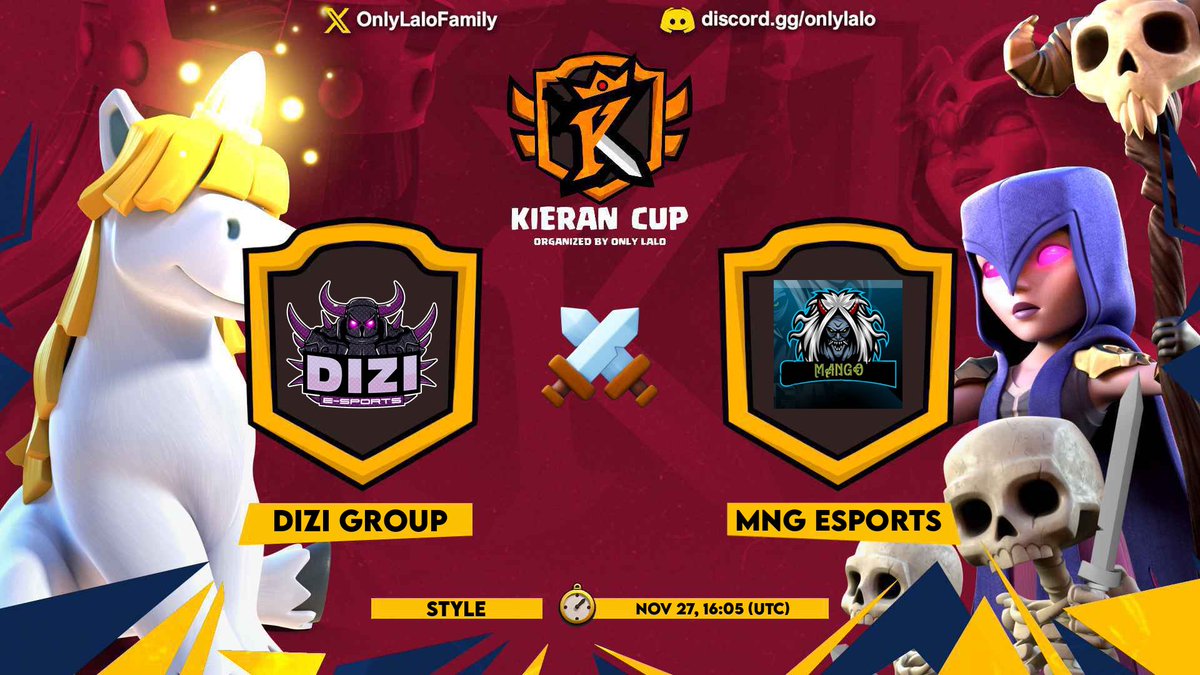 🟣 LIVEEEEEEEEEE!

La primera de muchas! Se viene guerra de Ayuntamiento 17!  🥳

🏆 Kieran Cup
✅ Dizi Group 🆚 MNG Esports

🎈 Sui Lalo en Liga Leyenda en que acabe la War

TODO el MUNDO para DENTRO! ❤

📺 twitch.tv/style_coc