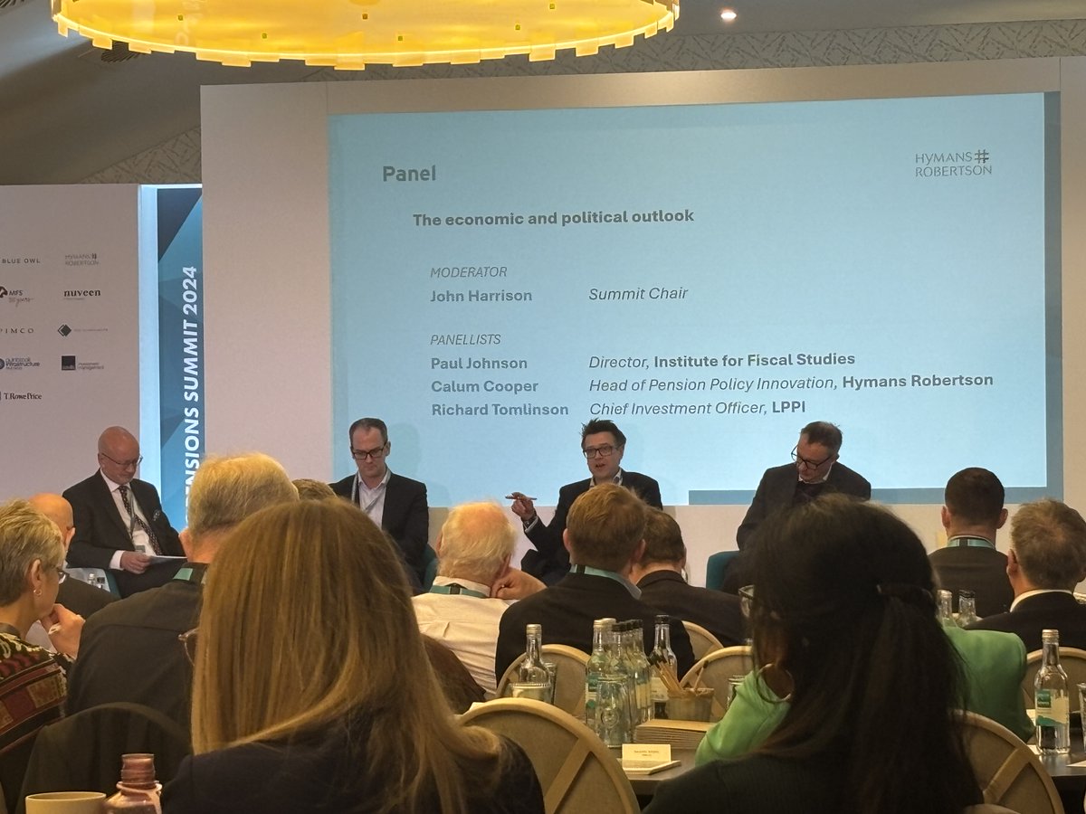 Our CIO Richard J Tomlinson joined a power panel at DG-Publishing's Private &amp; Public Pensions Summit to look at some of the key macro and political drivers that might determine the investment outlook over the short and medium term. #Pensions #Investment #Geopolitics #LGPS