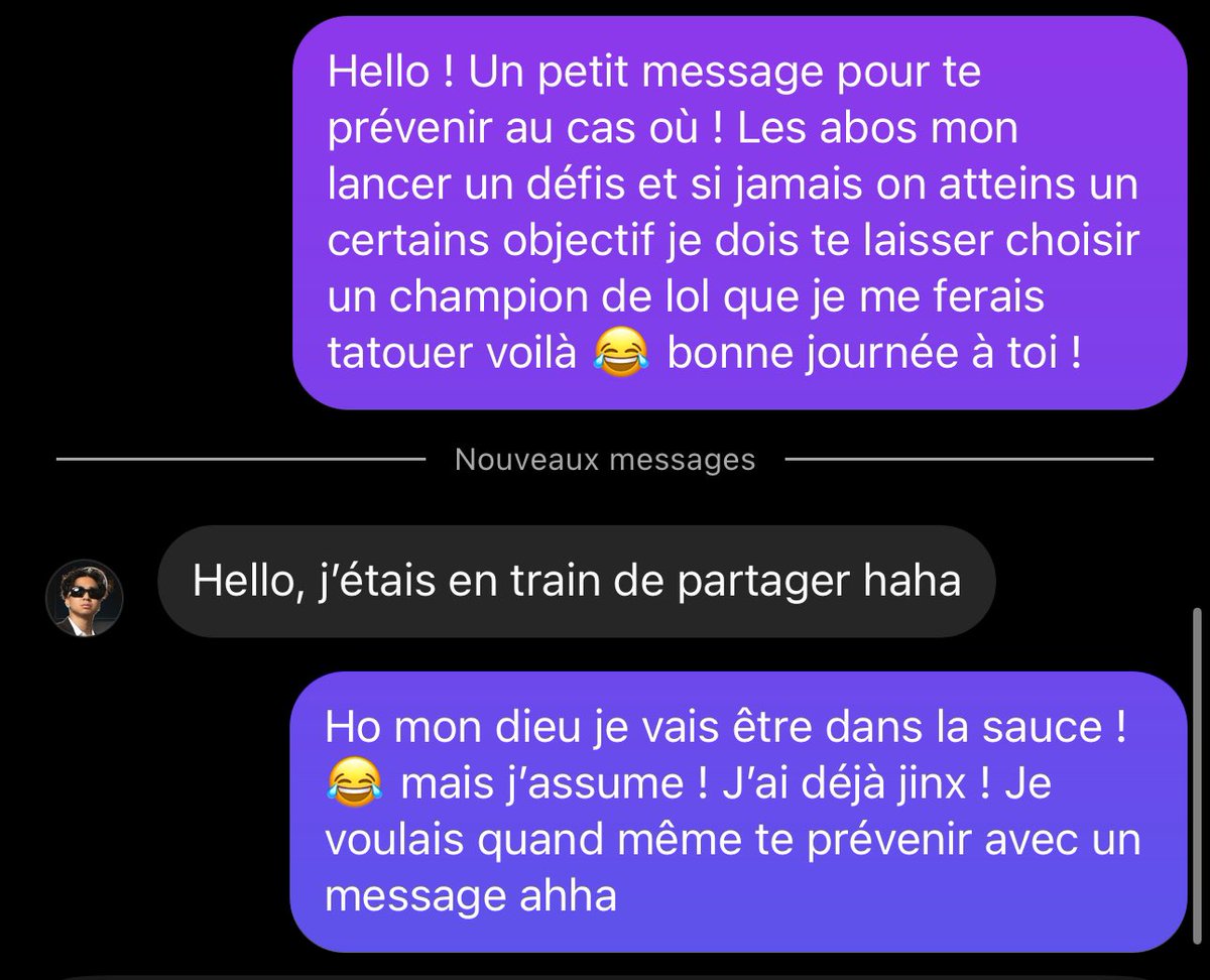 JarlTwitch's tweet image. @superhenrytran a accepté le défis ! 
Si on atteint le top 500 des chaînes @TwitchFR françaises dans les mois à venir il choisira le champion(ne) de @LoL_France que je me ferais tatoué sur le fiak ! J’assume ! 
On sera en live ce soir à 21h30 ! 
Chaîne : twitch.tv/jarlspunk