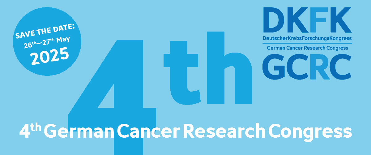 ❗️ Save the Date ❗️
The German Cancer Research Congress will be held for the fourth time in 2025.
📅 May 26th-27th
📍 DKFZ, Heidelberg
The Call for Abstracts is now open! Submit your abstract by January 20, 2025
➡️ indico.dkfz.de/event/876/page…
#DKFK2025 #GCRC2025