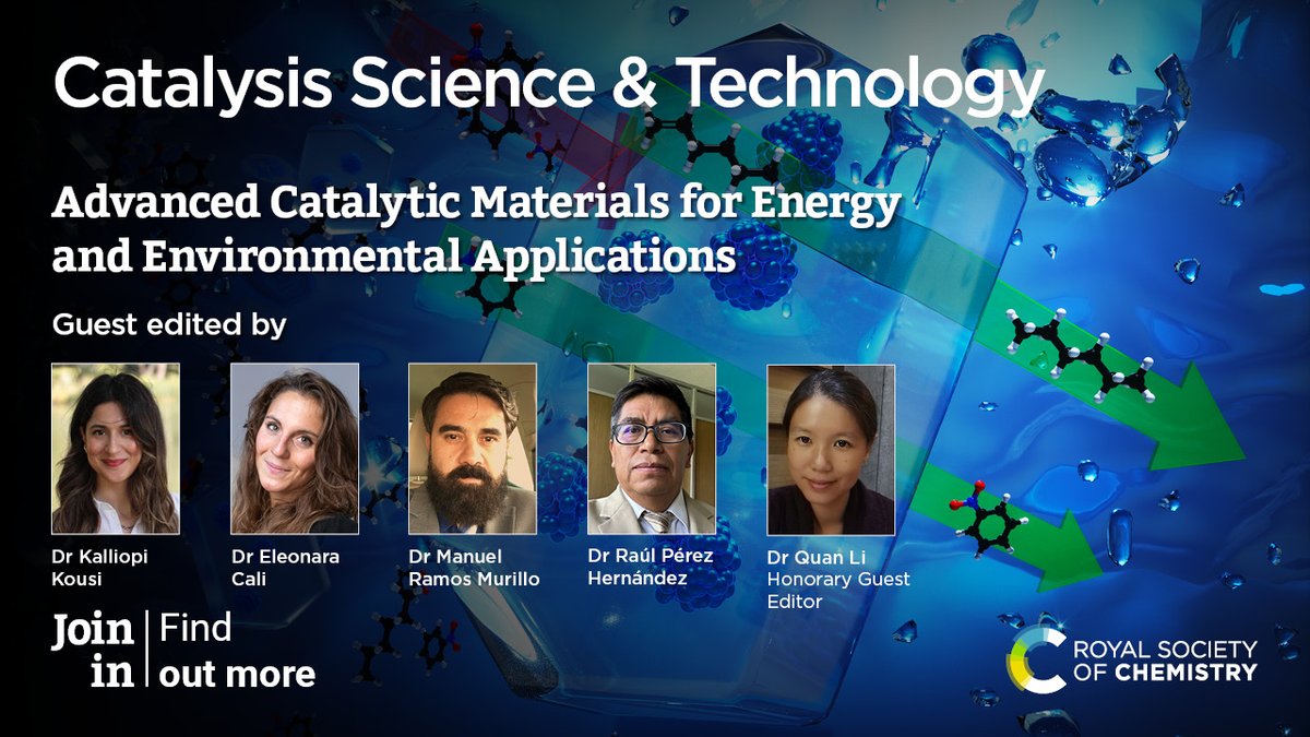 Catalysis Sci & Tech (@catalysisscitec) on Twitter photo @CatalysisSciTech and <a href="/Nanoscale_rsc/">Nanoscale journal family</a> are proud to announce a joint themed collection on Catalytic Materials for Energy and Environmental Applications.
Deadline: 31st Mar 2025
Find out more 👉 rsc.li/3OqsSjN @CatalysisSciTech and <a href="/Nanoscale_rsc/">Nanoscale journal family</a> are proud to announce a joint themed collection on Catalytic Materials for Energy and Environmental Applications.
Deadline: 31st Mar 2025
Find out more 👉 rsc.li/3OqsSjN