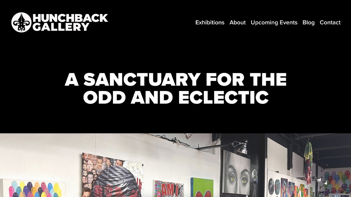 A longtime dream has come true! Hunchback Gallery is live—a space for our growing team. at Hunchback Graphics and a gallery space in Worcester, MA where artists can share work and take risks. Check it out: hunchbackgallery.com!