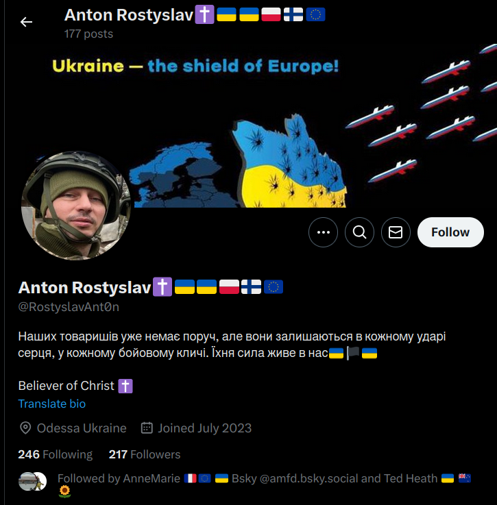 ScamBustersHQ👻 (@scambustershq) on Twitter photo 📢Fake soldier alert
<a href="/RostyslavAnt0n/">Anton Rostyslav /Антон Ростислáв✝️🇺🇦🇵🇱🇫🇮🇪🇺</a> (x.com/i/user/1675815…)
🛑Report for Violating privacy (sharing private info)+block. "The account doesn’t exist"➡️click X User ID. "Restricted" state➡️click 3 dots on top right to report. 📢Fake soldier alert
<a href="/RostyslavAnt0n/">Anton Rostyslav /Антон Ростислáв✝️🇺🇦🇵🇱🇫🇮🇪🇺</a> (x.com/i/user/1675815…)
🛑Report for Violating privacy (sharing private info)+block. "The account doesn’t exist"➡️click X User ID. "Restricted" state➡️click 3 dots on top right to report.