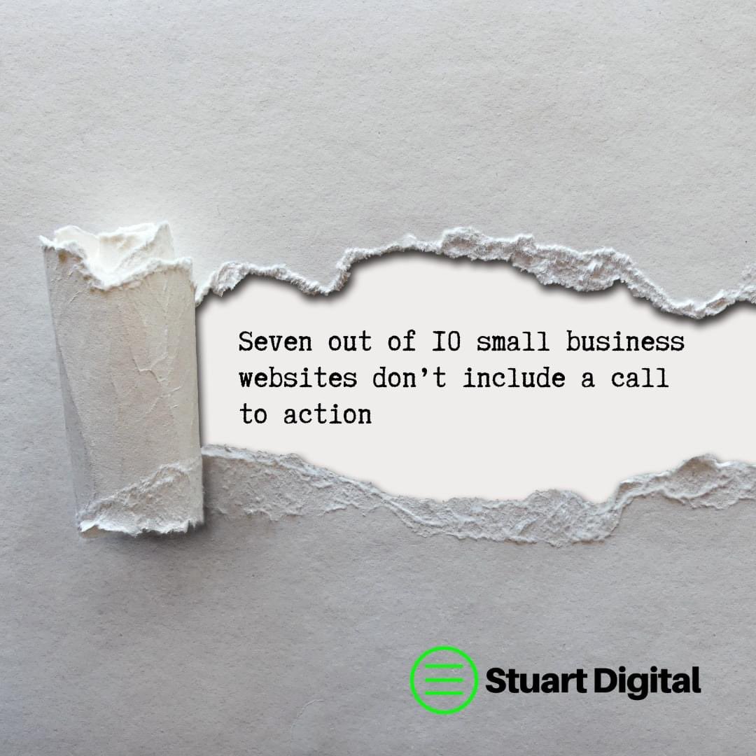 Stuart_Digital's tweet image. Seventy percent of small business websites lack a call to action, which can impact their ability to convert website visitors into customers.

Get Quote: quote.stuart.consulting