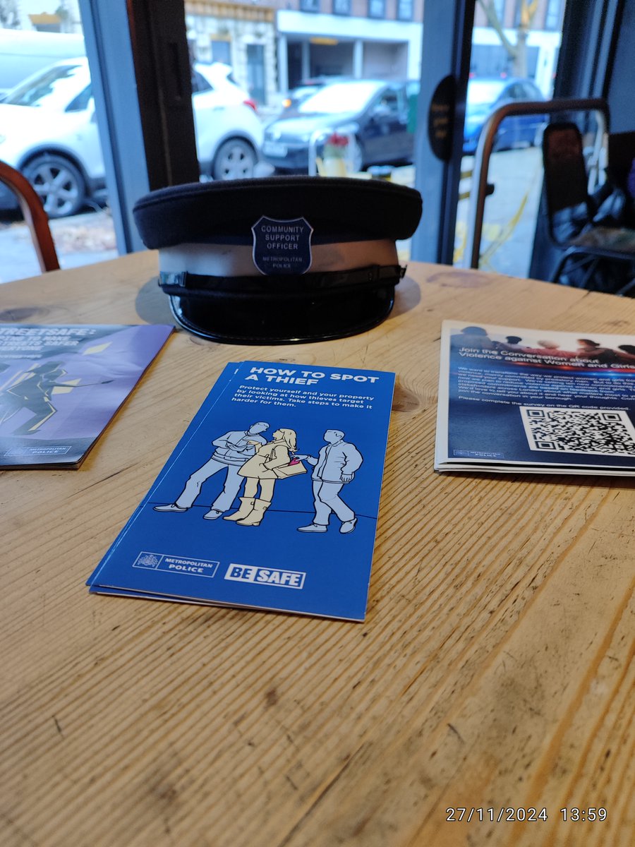 <a href="/MPSEalingBroad/">Ealing Broadway Ward</a> have been at <a href="/EalingShopping/">Ealing Broadway</a> center and <a href="/CafeLeemoo/">Café Leemoo</a> providing crime prevention advice as part of the #VAWG campaign