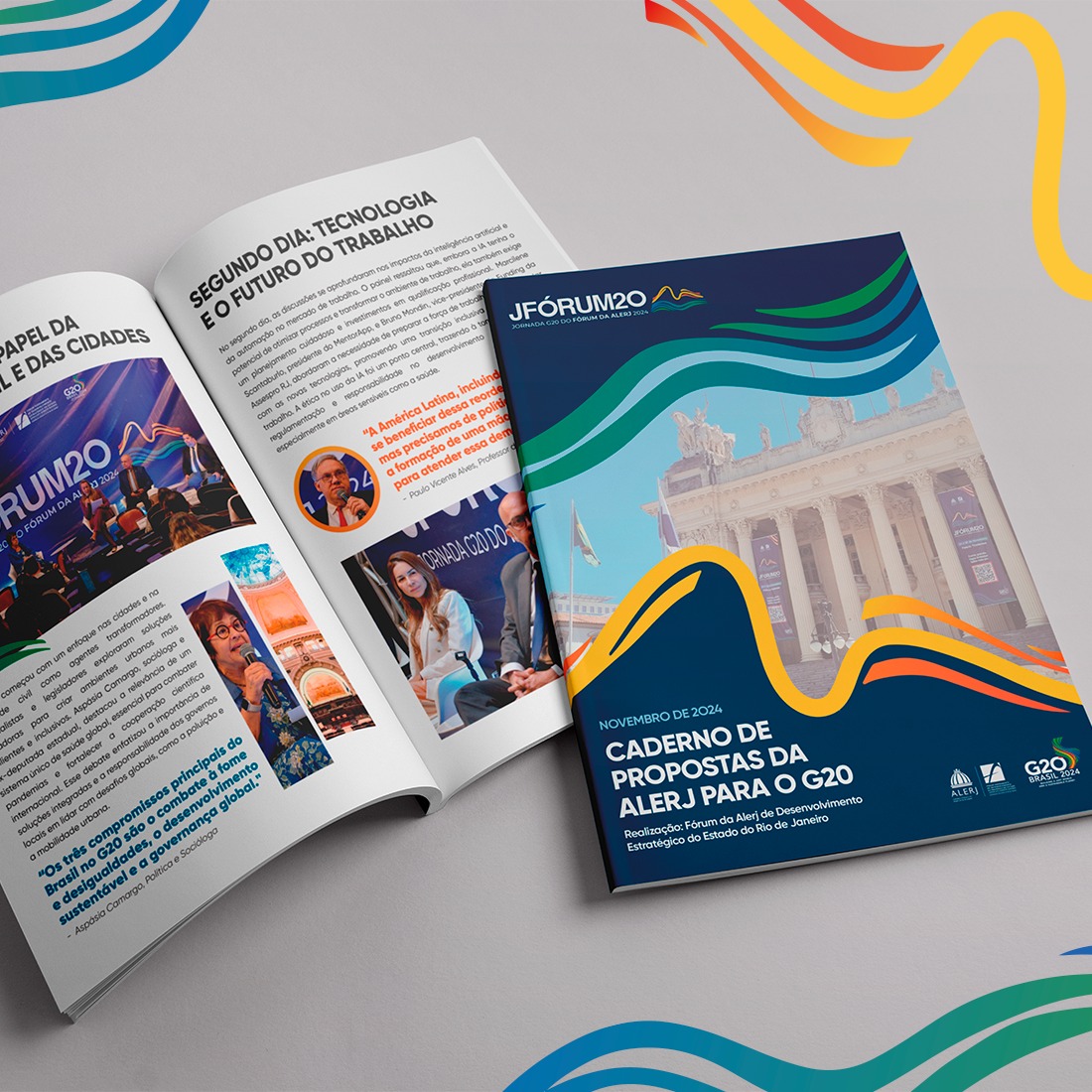 Conheça agora o Caderno de Propostas da Alerj para o G20! 🗒🌎

O material foi criado a partir dos debates e reflexões da Jornada G20 do Fórum da Alerj, realizada dos dias 4 e 8 de novembro, no Palácio Tiradentes. 

🔗 Acesse o documento gratuitamente em: bit.ly/3Vbvgyl