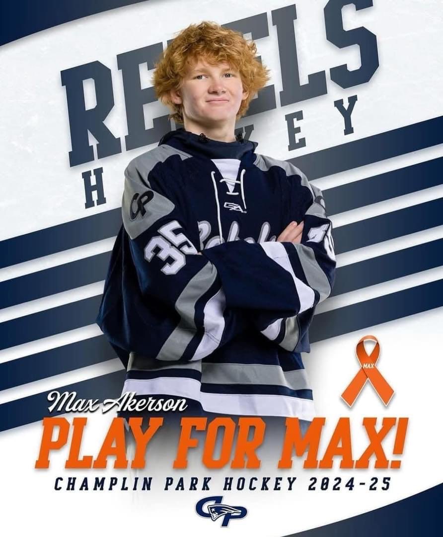 Thoughts and prayers to the Akerson family as well as the Champlin Park Hockey community as they mourn the loss of an incredible person <a href="/CPboyshockey/">CPHS Boys' Hockey</a> 
 
#sticksoutformax 💚🧡