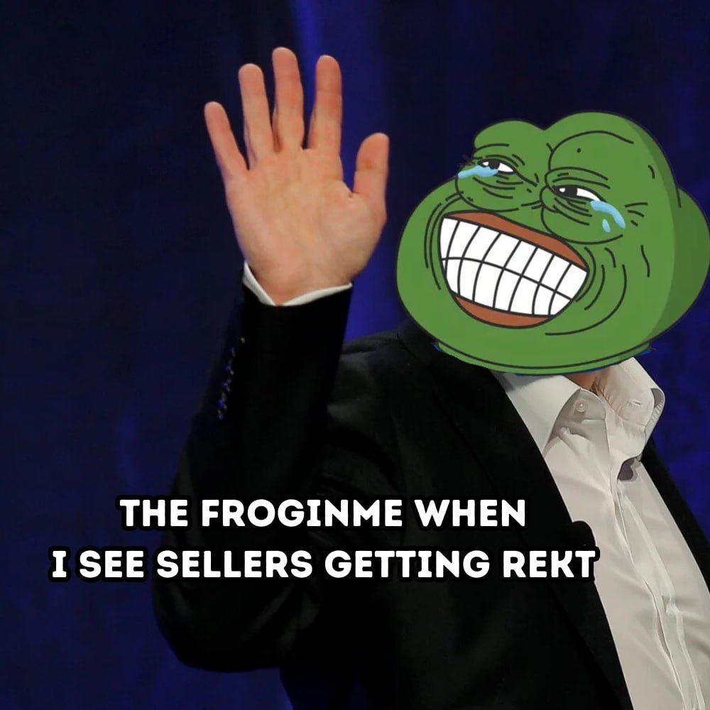 FrogInMeSolana's tweet photo. That #FROGINME when I see sellers getting rekt👋 https://t.co/ezTSVQZ7k5