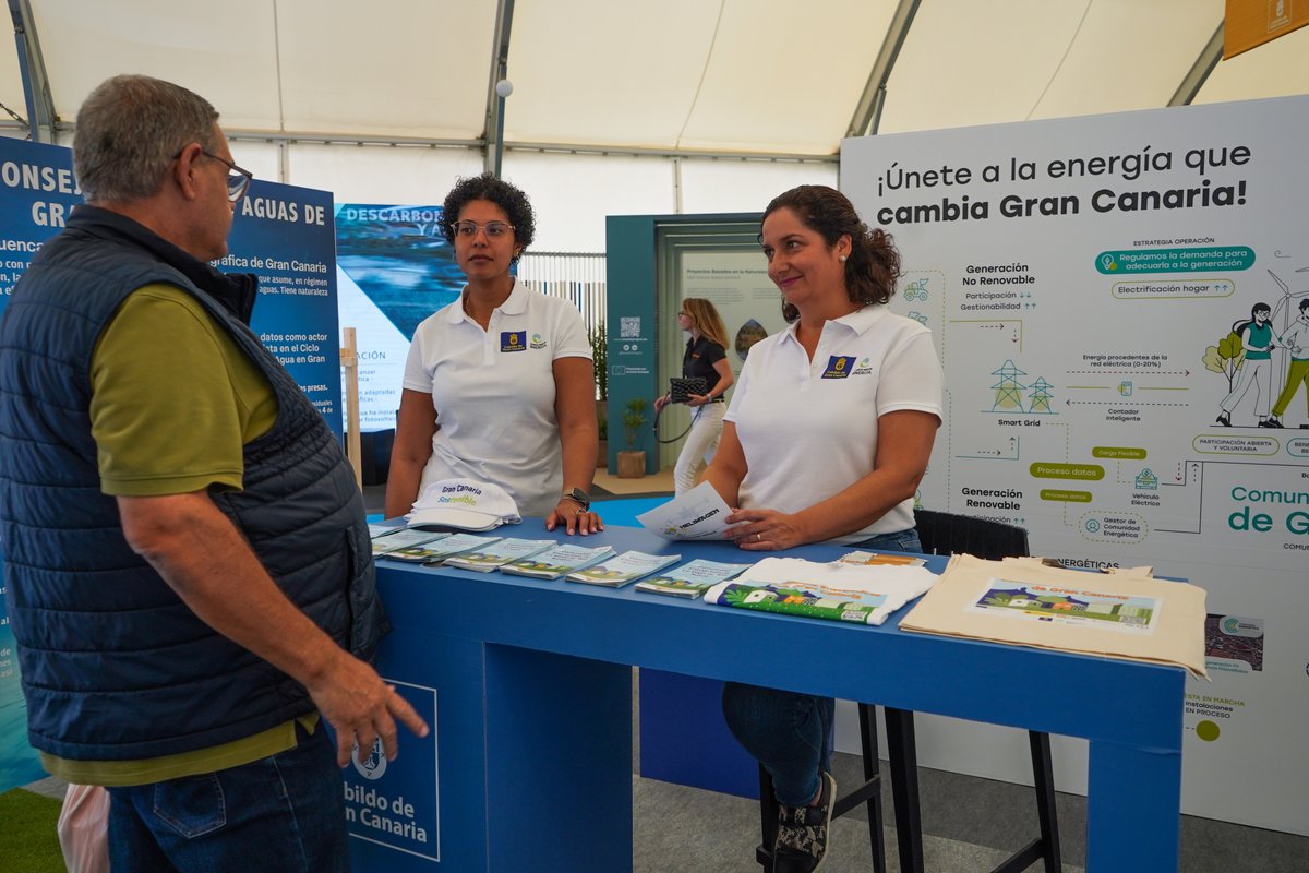 EnergiaGran's tweet photo. ⚡💧 Inauguramos la Feria Canagua y Energía, donde más de 80 entidades se darán cita hasta el viernes para analizar las tendencias del binomio agua-energía 👏

#EnergíaGranCanaria #CIEGC @infecar #CanaguaYEnergía https://t.co/YRvmqZjLxF
