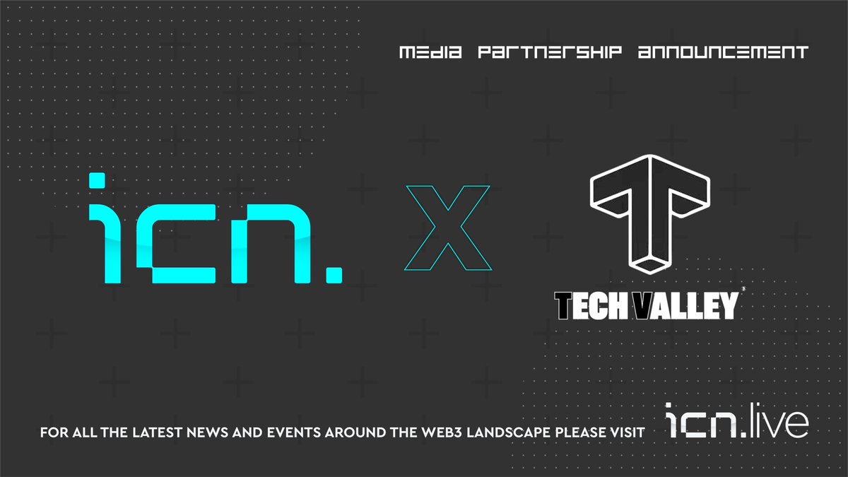 🌟 Breaking News: A Game-Changing Partnership in Web3! 🌟  

We are excited to announce a pioneering media partnership between <a href="/TechValleyUAE/">Tech Valley</a>  and <a href="/icnweb3media/">ICN</a> 

Tech Valley creates the right strategic approach in a mutually beneficial partnership, that can unlock the most