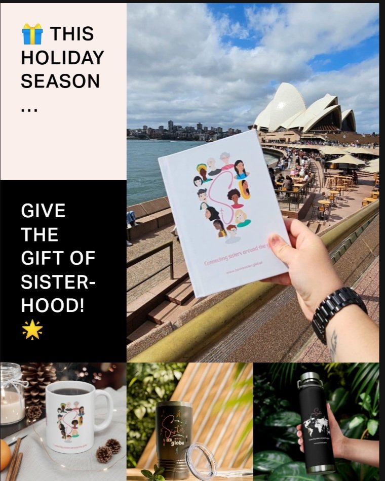 Looking for the perfect holiday gift? This year, shop with purpose and spread the love of connection and travel. 
Your gift is more than a present it's a hug across borders. Shop now to make this holiday season unforgettable for your sisters, near and far.
host-a-sister.printify.me/products/