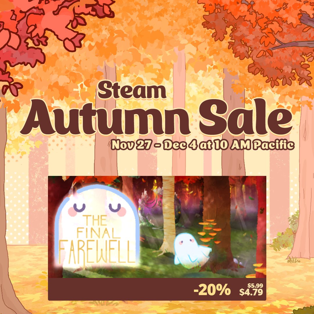 Both of our games are currently 20% off as part of the Steam Autumn Sale! 🏴‍☠️👻

bit.ly/m/studiowitchs…

#indiegames #visualnovel #cozygames #steamsale