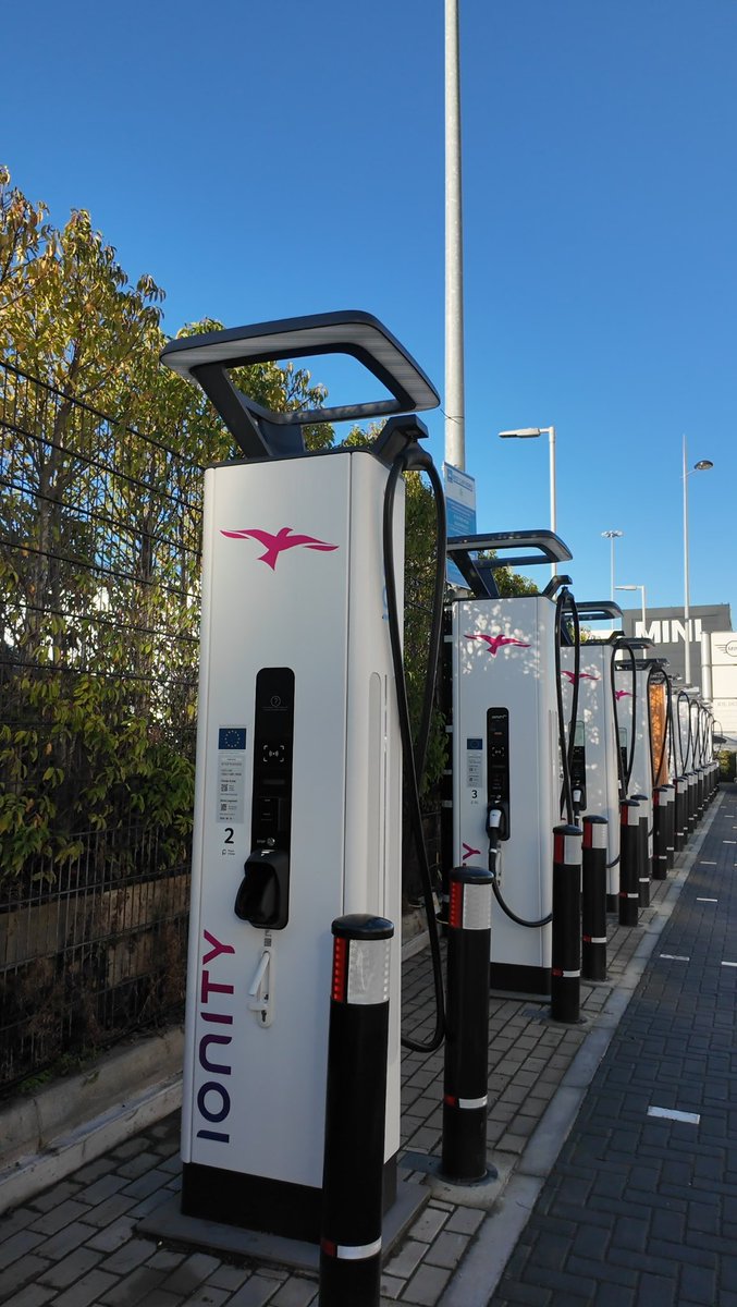 Stumbled across 12 new Ionity chargers at Charlestown today. Operational from Friday and if you need a quick top up, very handy. Good to see it.