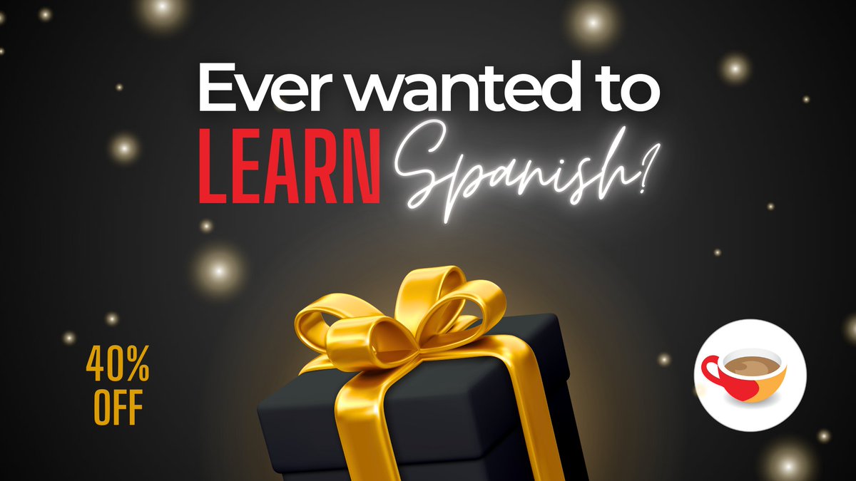 Our Black Friday Sale is here: 40% OFF all Coffee Break courses until Dec 3rd! 🎁 What to expect?
✅ real-life lessons
✅ lifetime or membership access
✅ beginner to advanced courses
✅ 15-20 min lessons

Click the link to start learning today!
coffeebreakcourses.com/bf2024-spanish