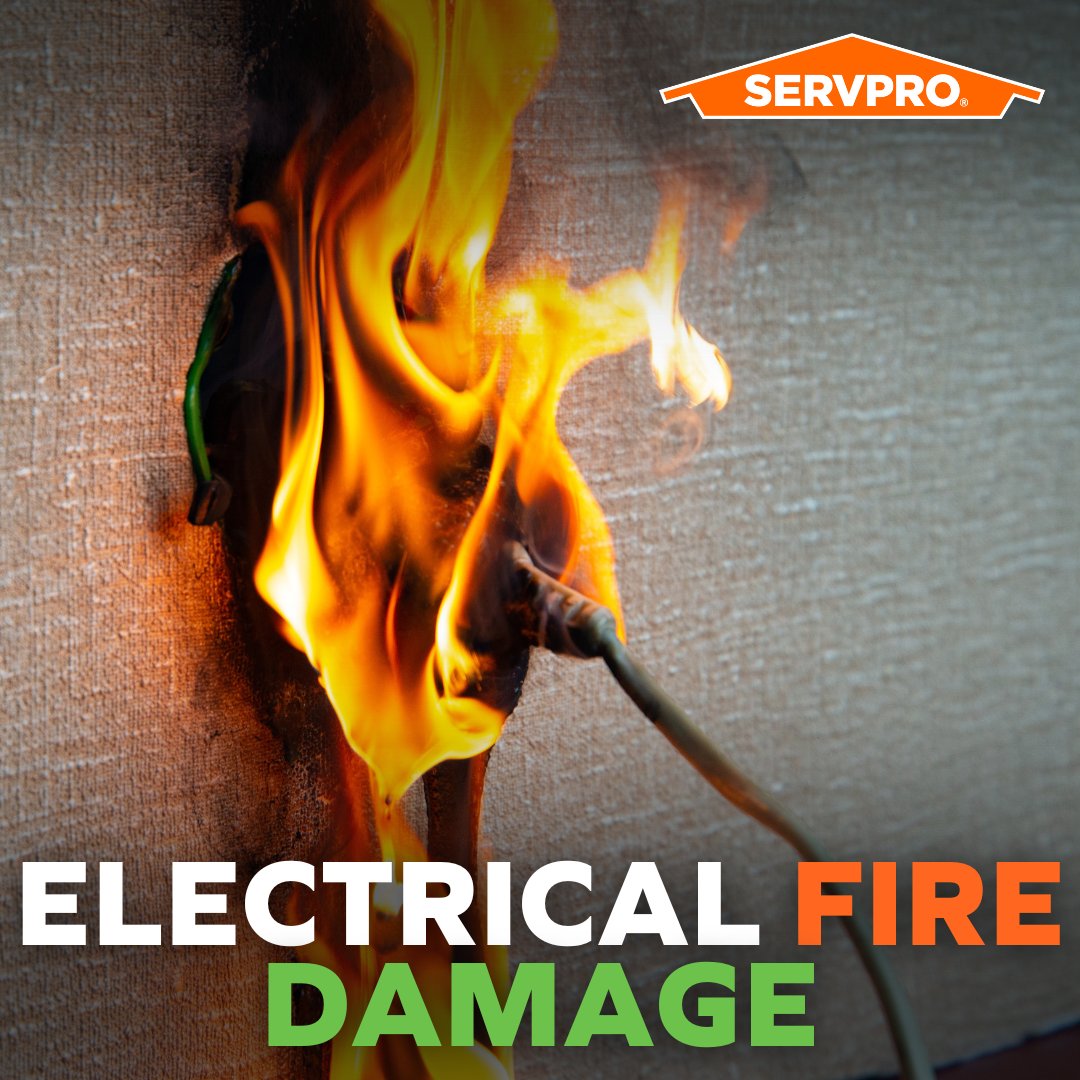 Electrical fires can leave behind more than just smoke. SERVPRO is here to handle the cleanup and restore your home to safety. ⚡🔥 #ElectricalFireRestoration #SERVPRO #HereToHelp