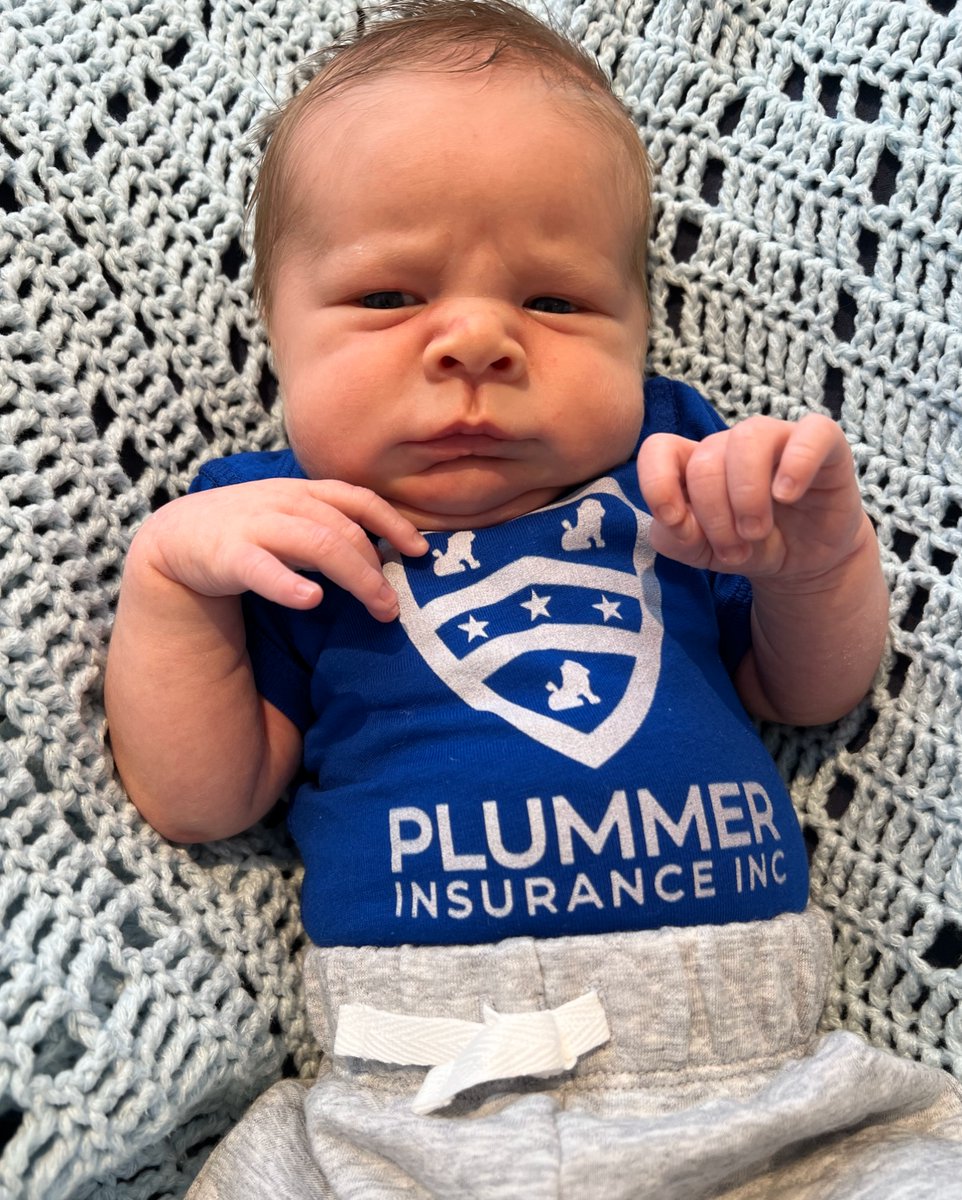 PlummerInsured's tweet photo. Please help Dani and her husband Alex welcome this new bundle of joy to the world! We're excited to have another member of #TeamPlummer "in training" for the future. 💙

#BabyOnBoard https://t.co/4M8yi4McZR