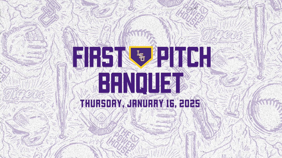 Individual Tickets for the 2025 First Pitch Banquet are on sale now!

Join us at the Crowne Plaza to celebrate the start to another exciting season. 

🎟️ LSUtaf.org/firstpitchbanq…