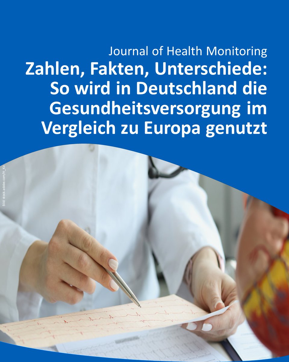 Inanspruchnahme medizinischer Leistungen im europäischen Vergleich: Erkenntnisse aus Deutschland
Der aktuelle Beitrag im #JHealthMonit analysiert die Ergebnisse der dritten Welle des European Health  Interview Survey (EHIS 3).
🔗rki.de/DE/Content/Ges…