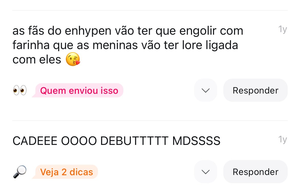 illitfofocas's tweet photo. mensagens que estavam perdida nos telloynum meses atrás porque esqueci que criei conta lá https://t.co/Rj2VvS3nyj