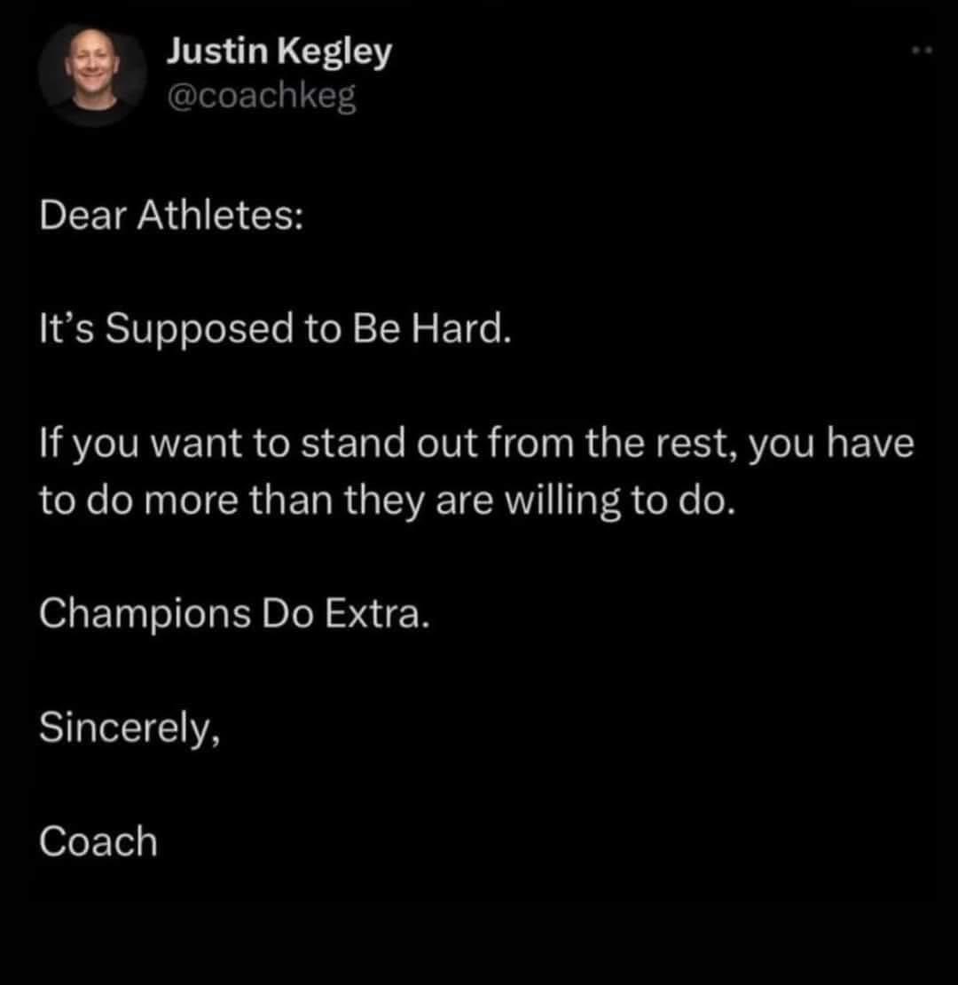 Dear athletes and musicians.