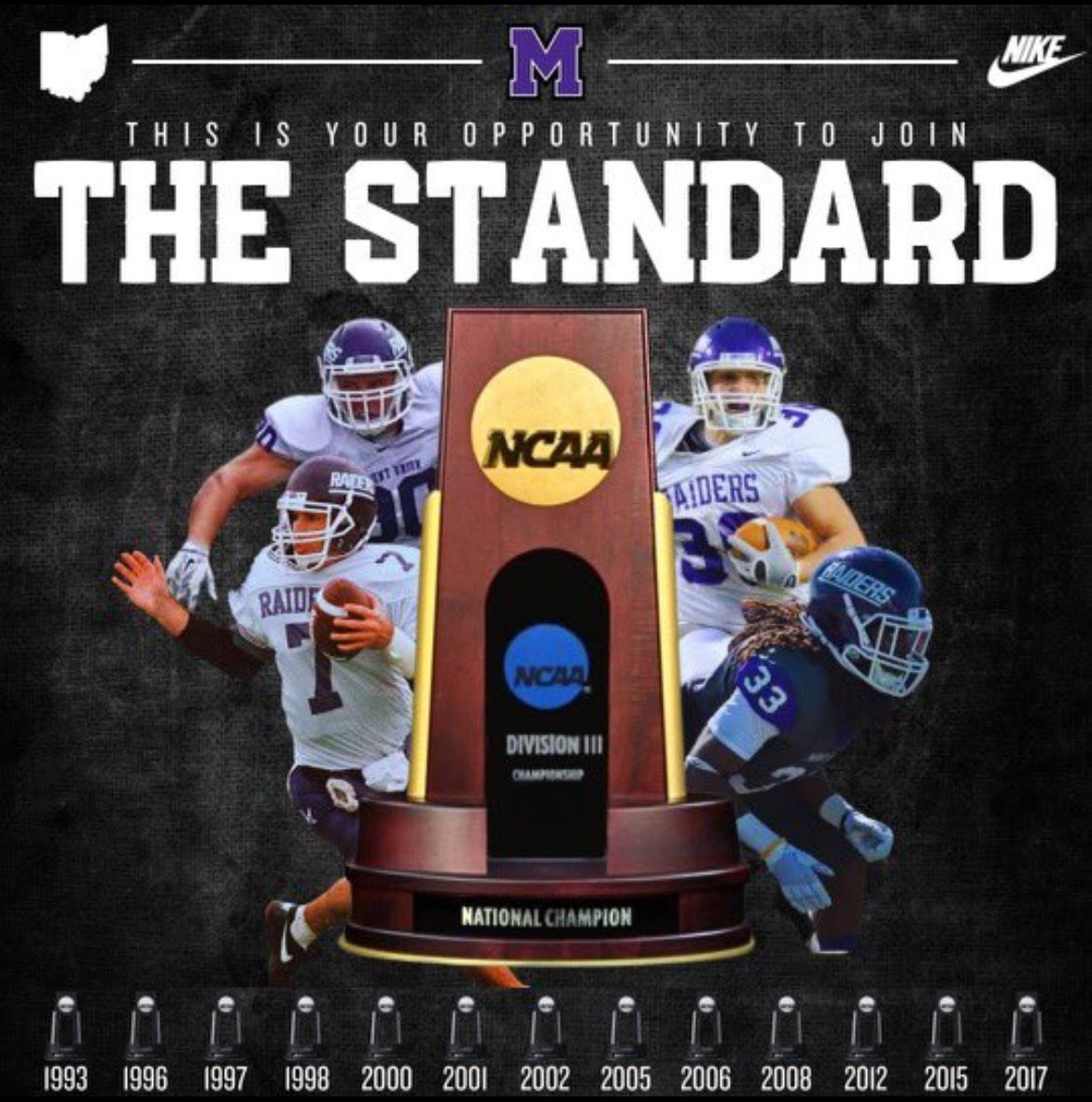 MrMikeHimself's tweet photo. Excited to announce I have received another offer from Mount Union 🏈 Thank you @CoachKyleMiller  for the opportunity! https://t.co/I8Vkl34KeS