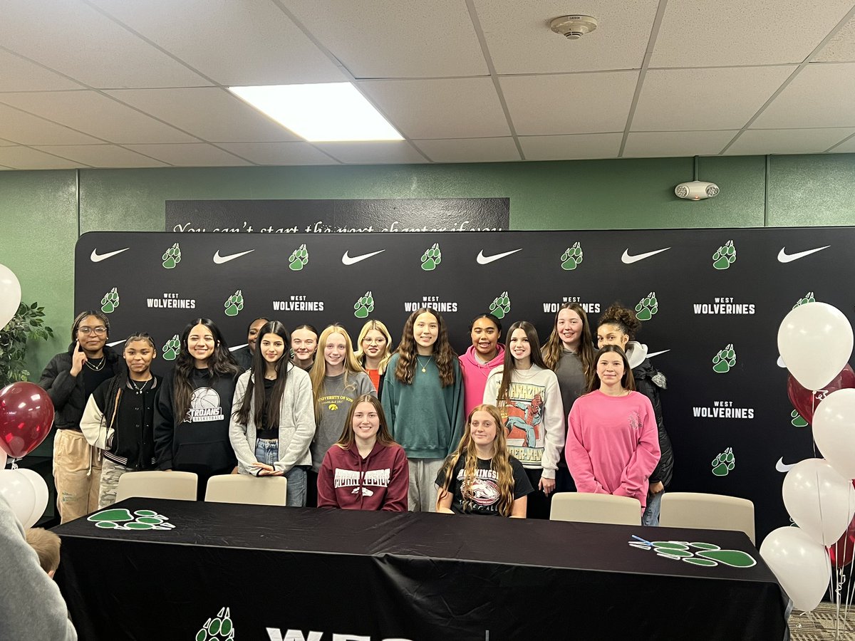 WHS Girls Basketball (@whs_gb) on Twitter photo What a great day celebrating these 2 seniors of ours signing to play at Morningside University next year! 🏀
We can’t wait to watch you compete at the next level
<a href="/kimberbuhman/">kimber buhman</a> <a href="/hannahburge9/">Hannah Burge</a> What a great day celebrating these 2 seniors of ours signing to play at Morningside University next year! 🏀
We can’t wait to watch you compete at the next level
<a href="/kimberbuhman/">kimber buhman</a> <a href="/hannahburge9/">Hannah Burge</a>