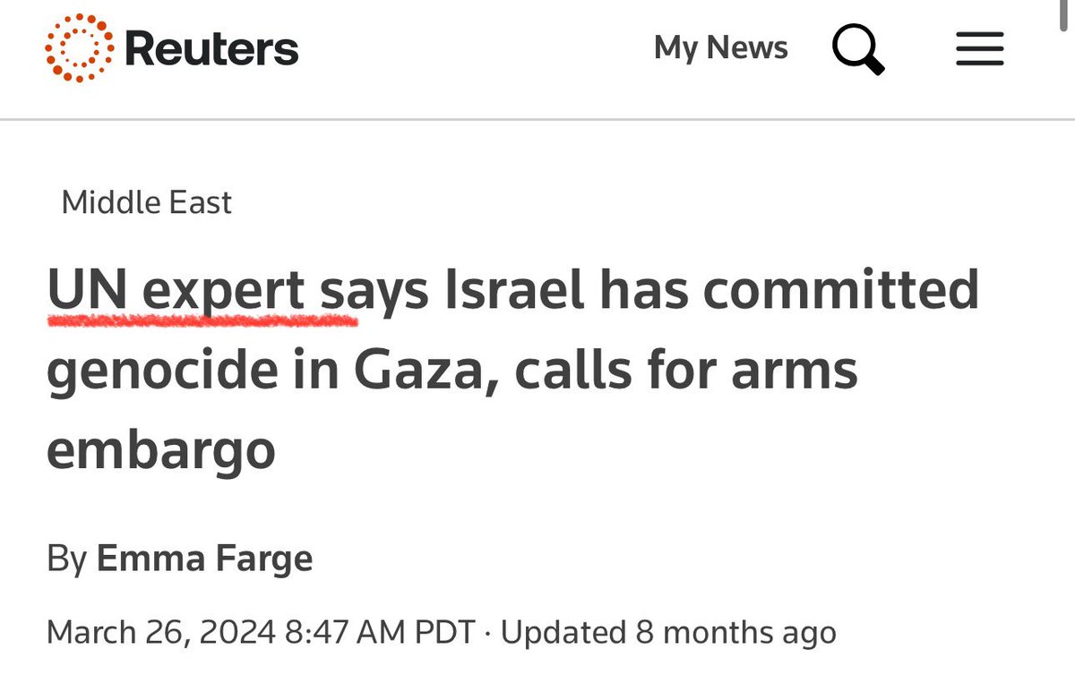 AssalRad's tweet photo. Amnesty: Israel is committing genocide

UN Report: Israel’s conduct in Gaza consistent with genocide

UN Experts: This is genocide

Genocide Experts: Gaza is a textbook case of genocide

🇮🇱: No we’re not

🇺🇸: We see no evidence of genocide, Israel says so https://t.co/YC0kubyiYa