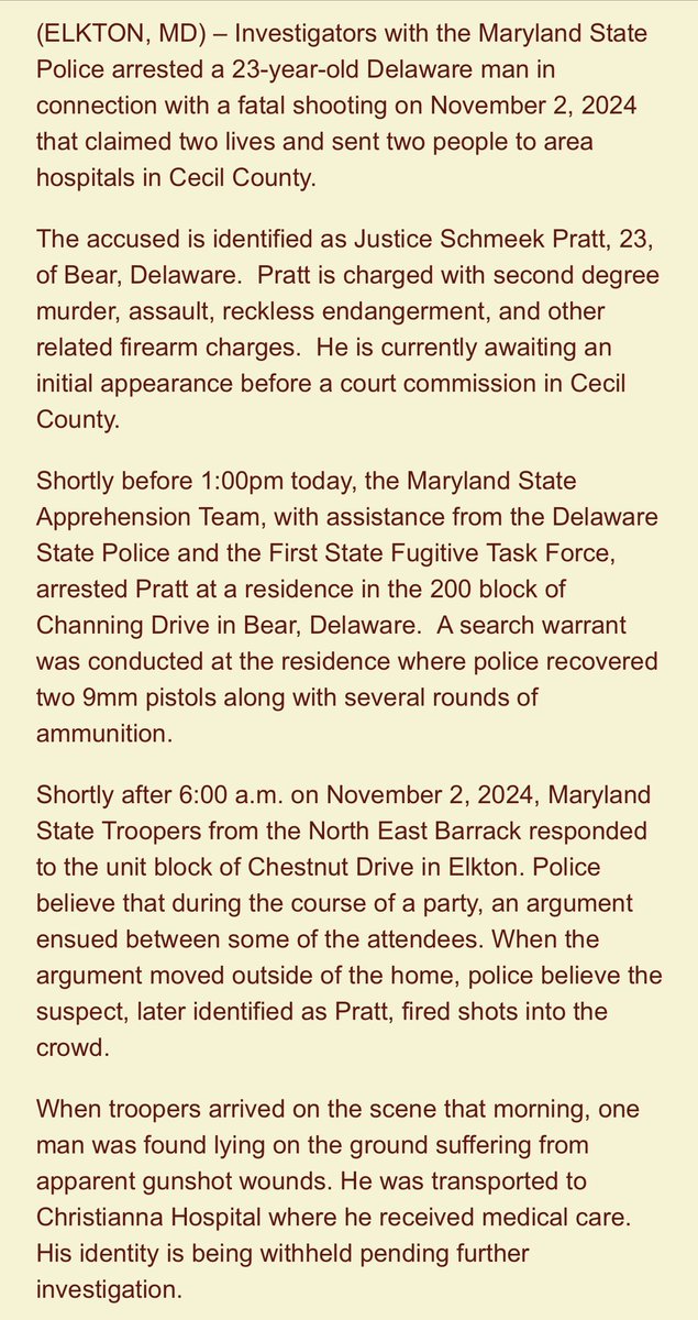 Maryland State police arrest suspect accused of shooting 4 people in ...