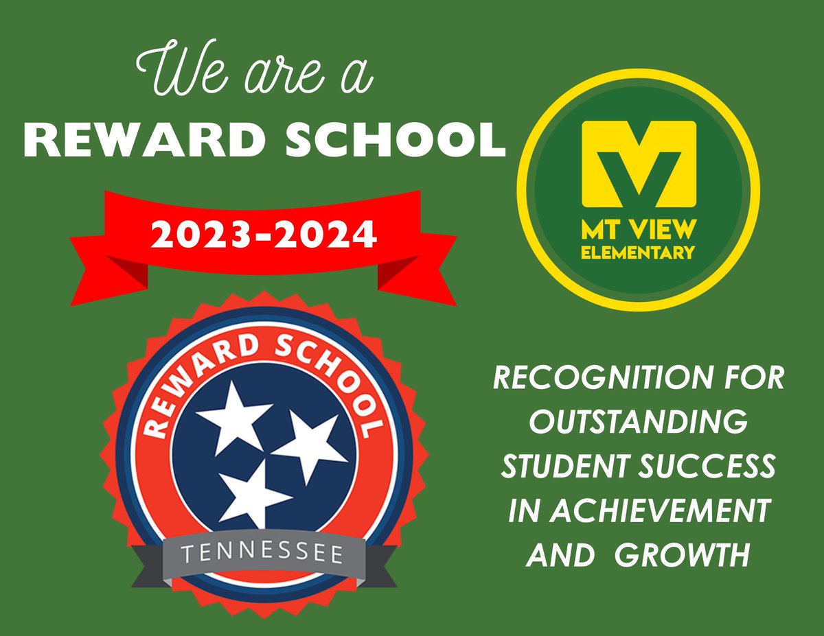 We are a Reward School!!