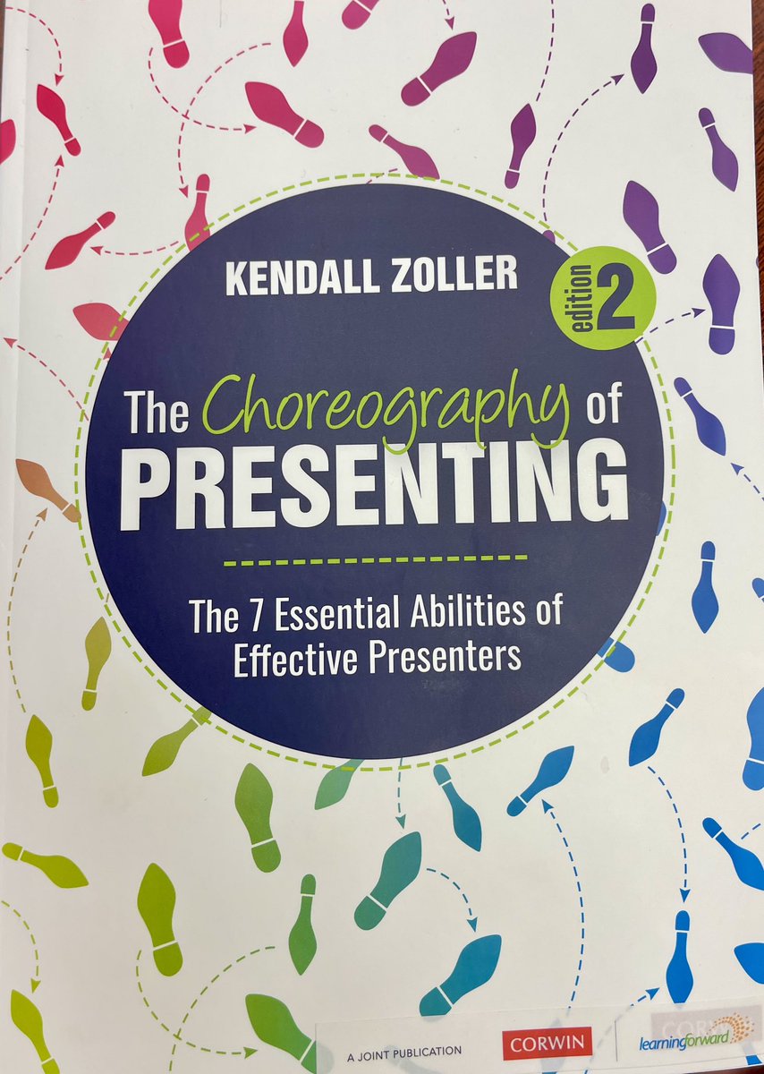 Finished this book sent to me by Learning Forward. The chapter on presenting virtually was very helpful.