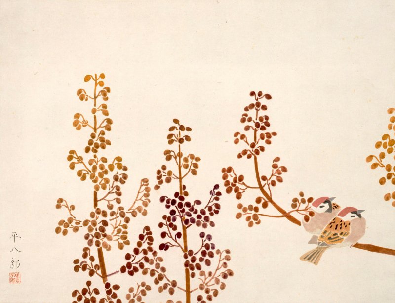 福田平八郎・琳派展 は12/8まで／ #福田平八郎《桐双雀》( #山種美術館