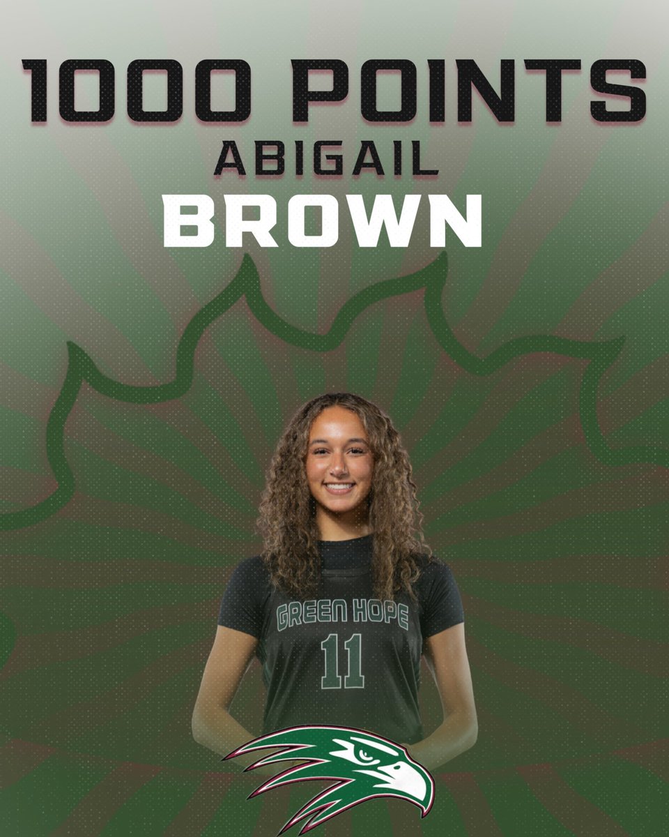 Congratulations to Abigail Brown for reaching 1,000 career points and 500 career rebounds! 🏀🦅
