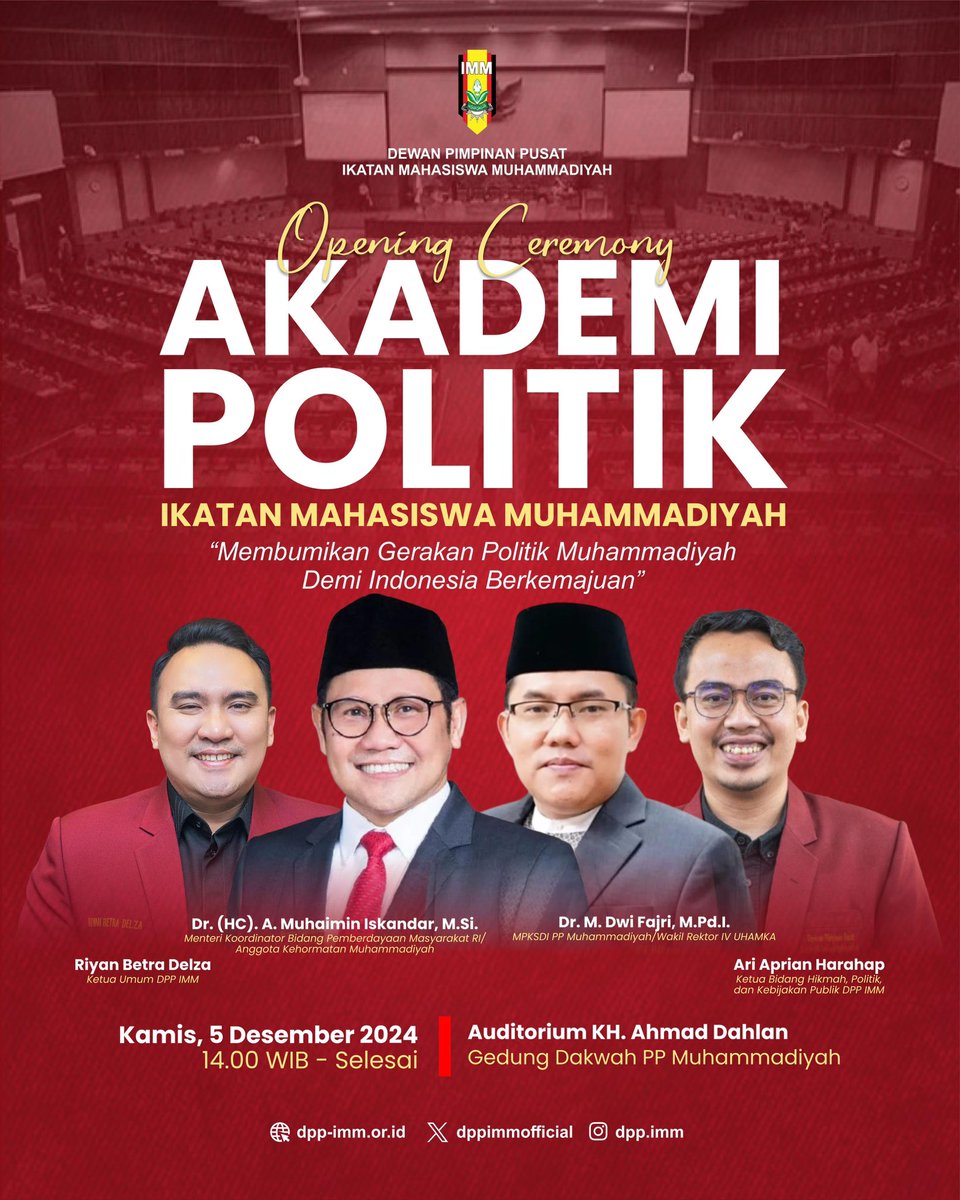 cakimiNOW's tweet image. Hari ini Gus ! ( NU )
Hari ini Gaess ( Muhammadiyah )
IMM : IKATAN MAHASISWA MUHAMMADIYAH