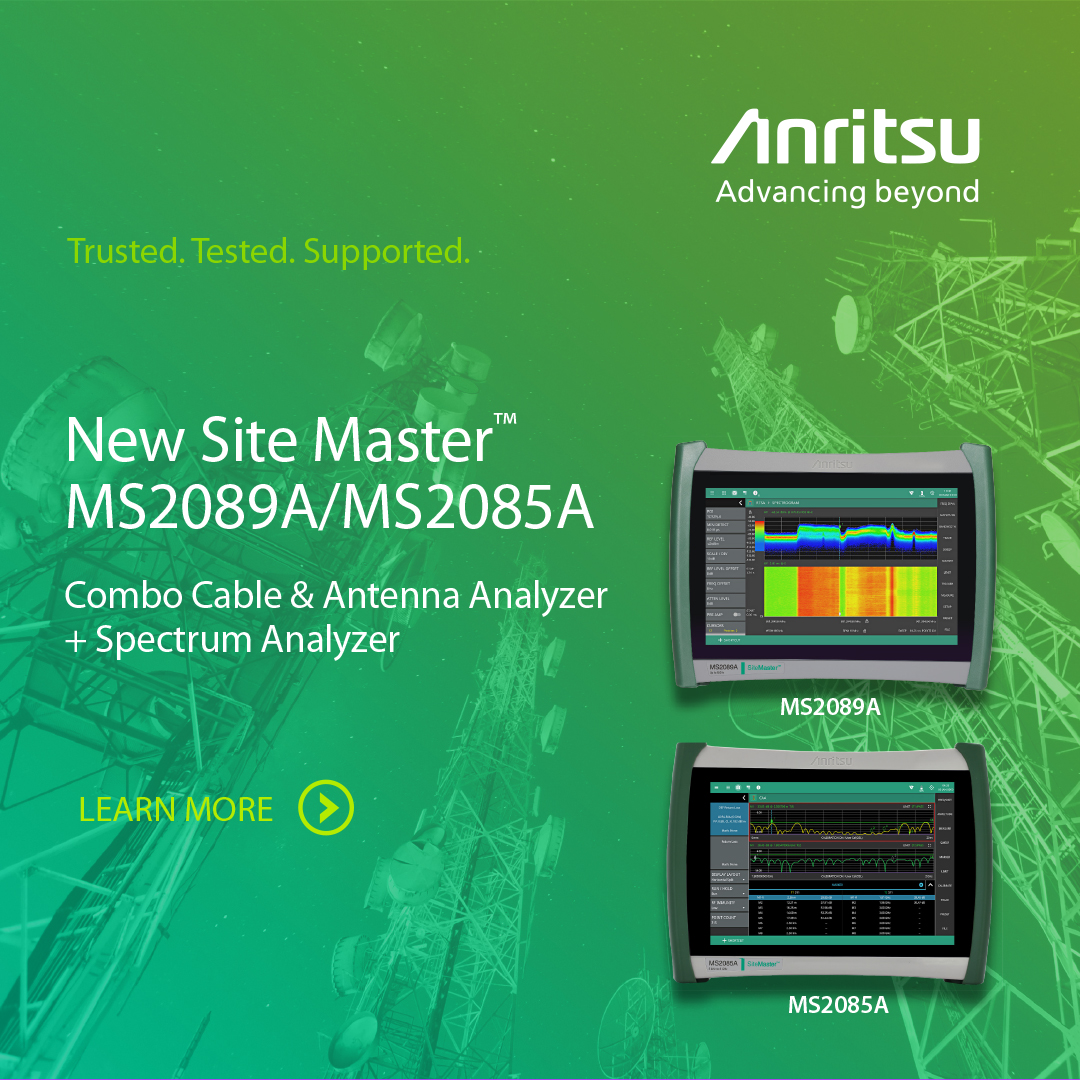 Anritsu's tweet image. With multi-functional capability, enhanced operational efficiency, and more, #Anritsu&apos;s new MS2085A and MS2089A represent a fusion of cutting-edge technology, customer-driven innovation, and decades of expertise in #testandmeasurement solutions: bit.ly/3UYpnnr